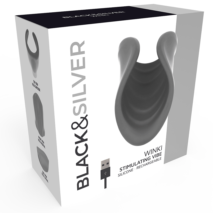 BLACK&SILVER - WINKI MASTURBATOR - ToysByMonk