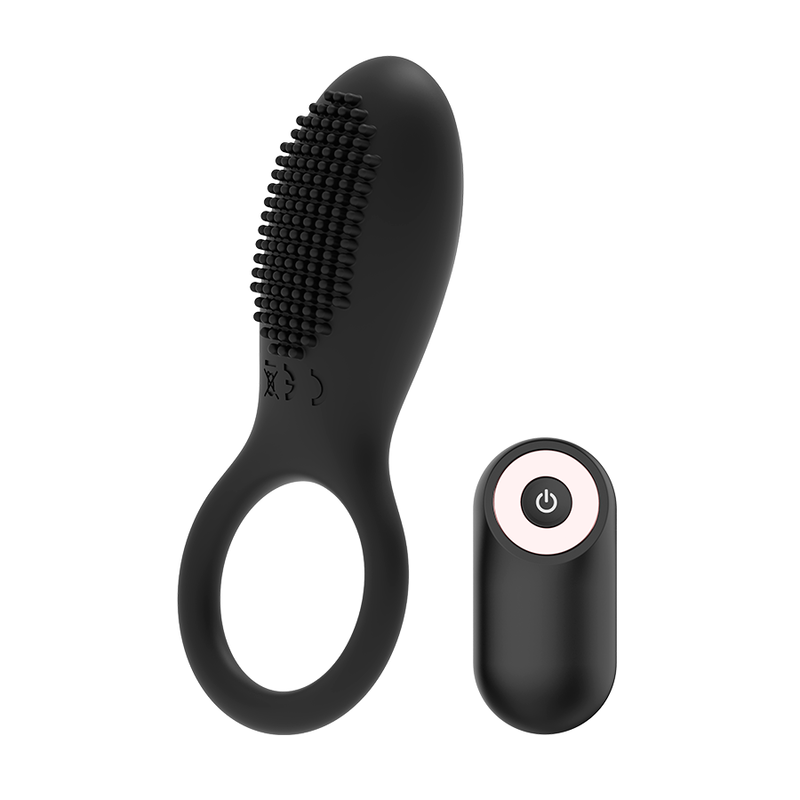 COQUETTE CHIC DESIRE - COCK RING REMOTE CONTROL RECHARGEABLE BLACK/ GOLD COQUETTE TOYS