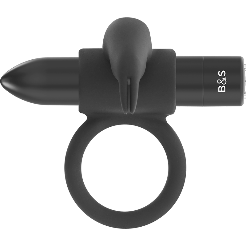 BLACK&SILVER - BURTON RING 10 VIBRATION MODES BLACK - ToysByMonk