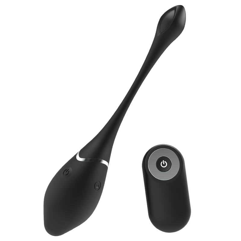 BLACK&SILVER - JENELL RECHARGEABLE VIBRATING EGG - ToysByMonk