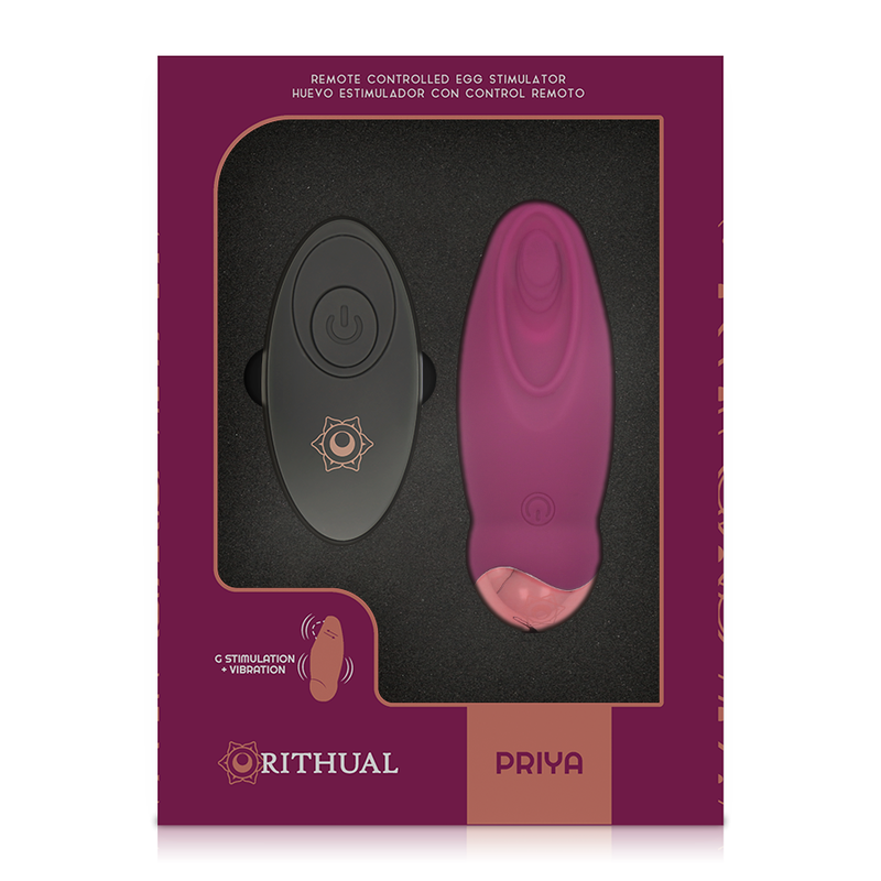 RITHUAL - PRIYA EGG REMOTE CONTROL G-SPOT + VIBRATION - ToysByMonk