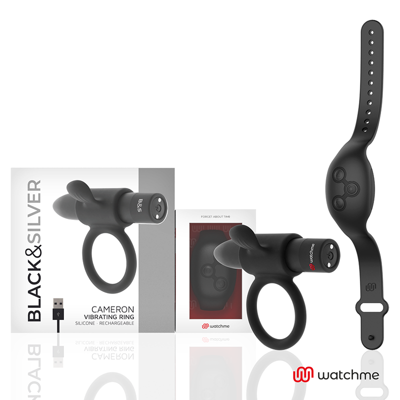 BLACK&SILVER - CAMERON REMOTE CONTROL COCKRING WATCHME - ToysByMonk