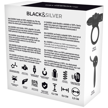 BLACK&SILVER - CAMERON REMOTE CONTROL COCKRING WATCHME - ToysByMonk