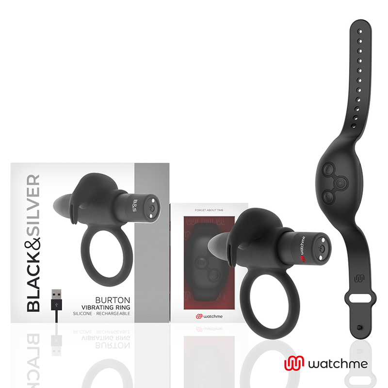 BLACK&SILVER - BURTON REMOTE CONTROL COCKRING WATCHME - ToysByMonk