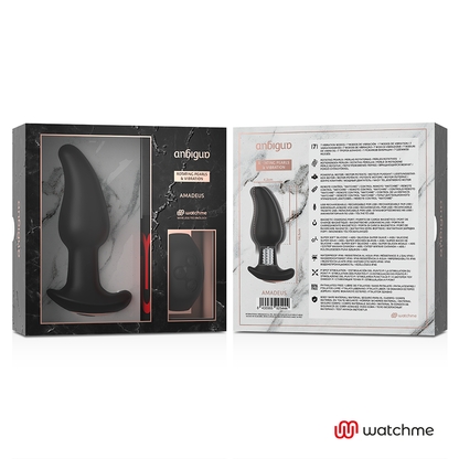 ANBIGUO - WATCHME REMOTE CONTROL ANAL PLUG VIBRATOR WITH ROTATION OF AMADEUS PEARLS ANBIGUO