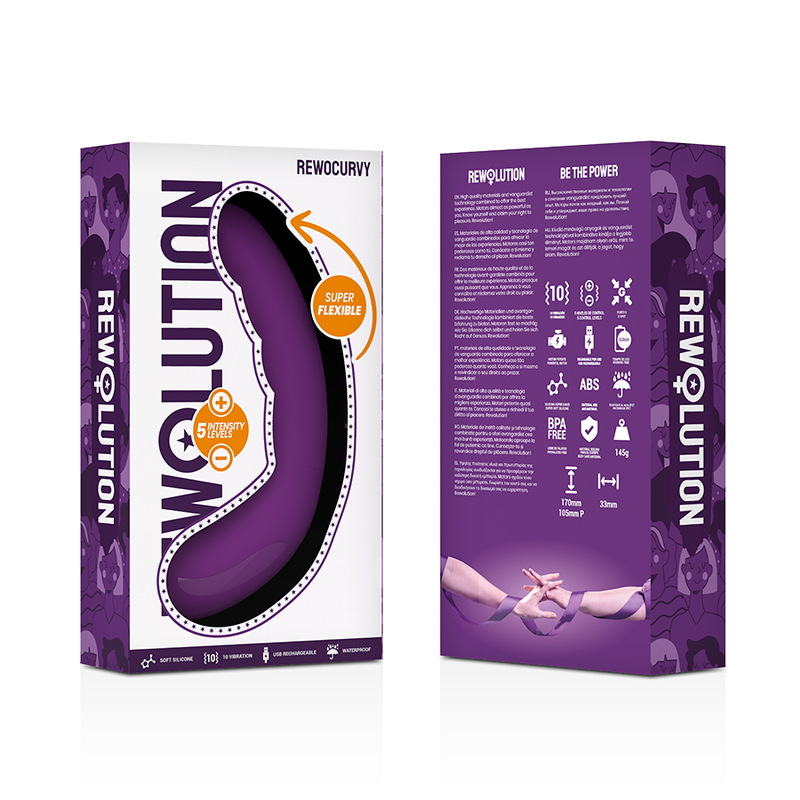 REWOLUTION - REWOCURVY RECHARGEABLE FLEXIBLE VIBRATOR REWOLUTION