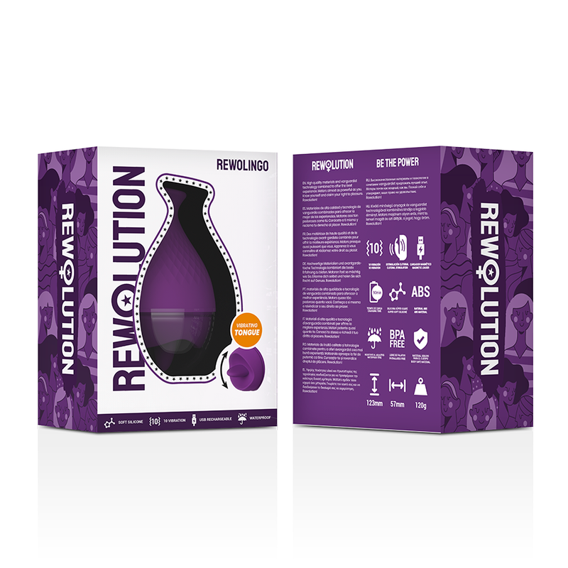 REWOLUTION - REWOLINGO VIBRATOR WITH TONGUE REWOLUTION