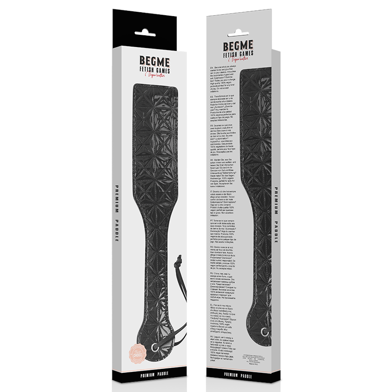 BEGME - BLACK EDITION VEGAN LEATHER PADDLE BEGME BLACK EDITION