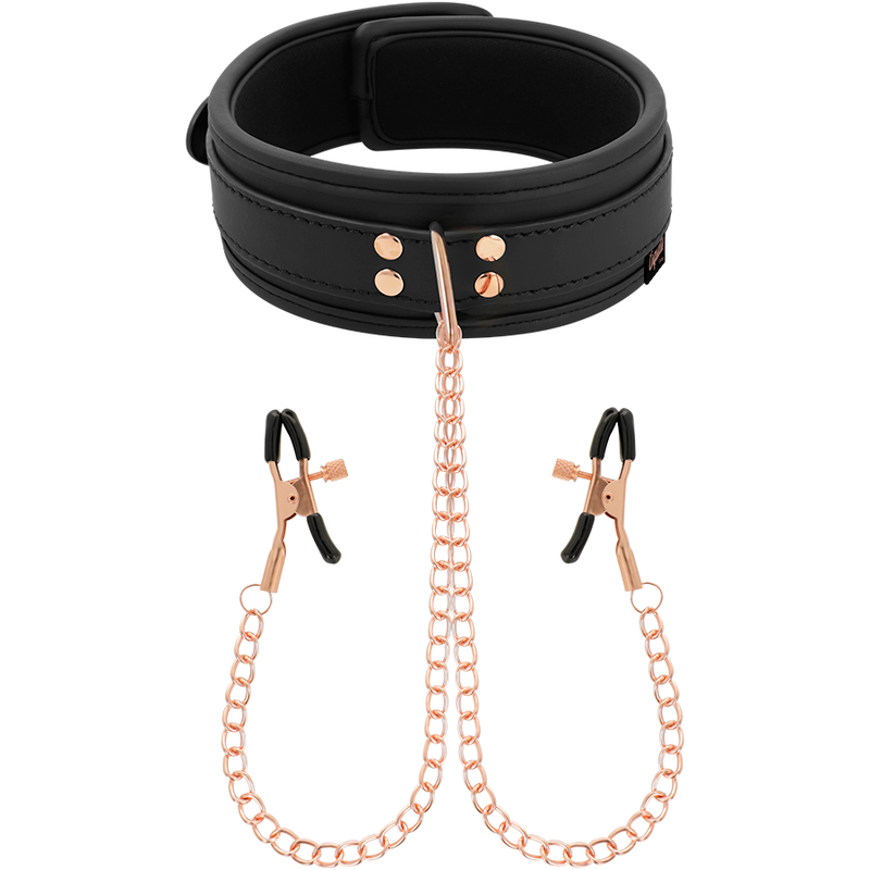 COQUETTE CHIC DESIRE - FANTASY NIPPLE CLAMP NECKLACE WITH NEOPRENE LINING COQUETTE FANTASY