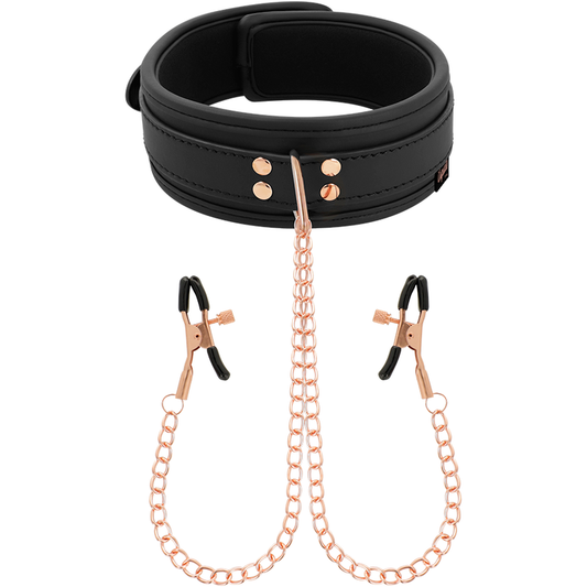 COQUETTE CHIC DESIRE - FANTASY NIPPLE CLAMP NECKLACE WITH NEOPRENE LINING COQUETTE FANTASY
