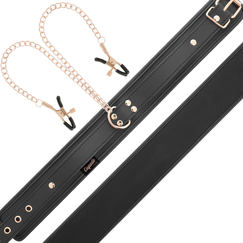 COQUETTE CHIC DESIRE - FANTASY NIPPLE CLAMP NECKLACE WITH NEOPRENE LINING COQUETTE FANTASY