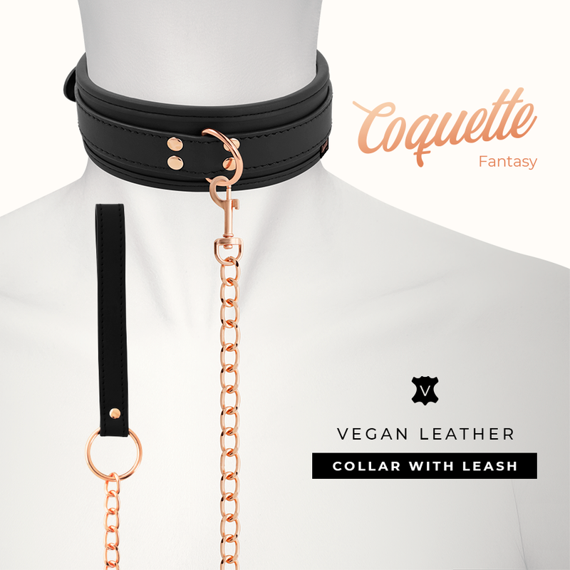 COQUETTE CHIC DESIRE - FANTASY VEGAN LEATHER COLLAR WITH NEOPRENE LINING COQUETTE FANTASY