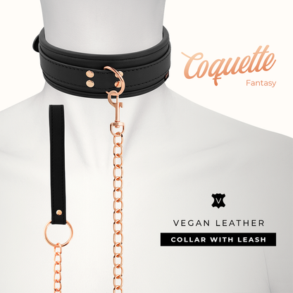 COQUETTE CHIC DESIRE - FANTASY VEGAN LEATHER COLLAR WITH NEOPRENE LINING COQUETTE FANTASY
