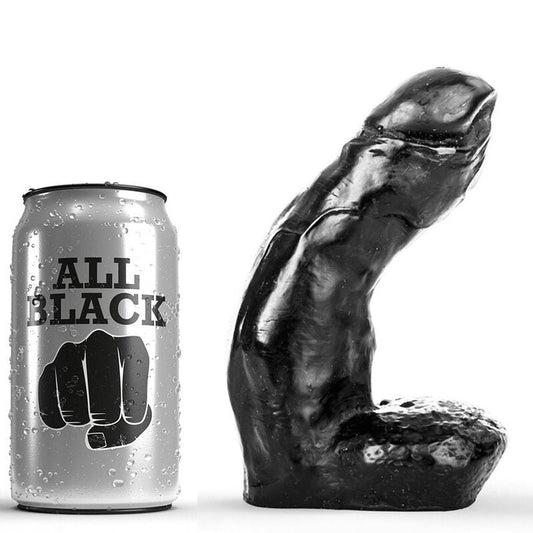 ALL BLACK - DILDO REALISTIC 15 CM ALL BLACK