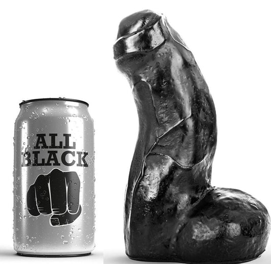 ALL BLACK - REALISTIC DONG BLACK 17 CM ALL BLACK