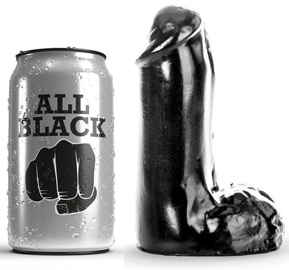 ALL BLACK - DILDO REALISTIC 13 CM ALL BLACK