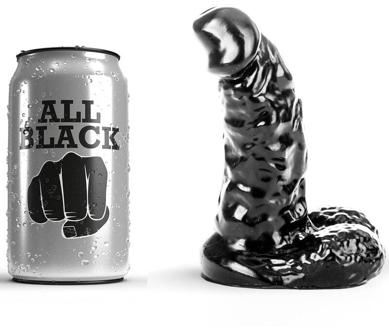 ALL BLACK - DILDO 13 CM ALL BLACK