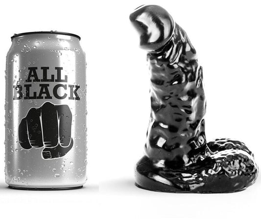 ALL BLACK - DILDO 13 CM ALL BLACK