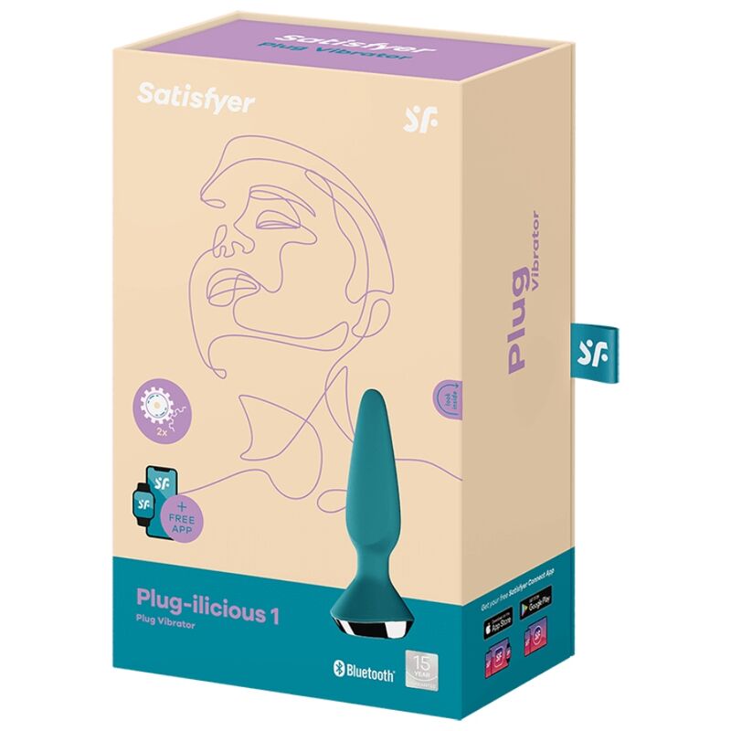 SATISFYER - PLUG ILICIOUS 1 PLUG VIBRATOR GREEN SATISFYER CONNECT