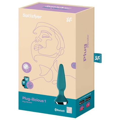 SATISFYER - PLUG ILICIOUS 1 PLUG VIBRATOR GREEN SATISFYER CONNECT