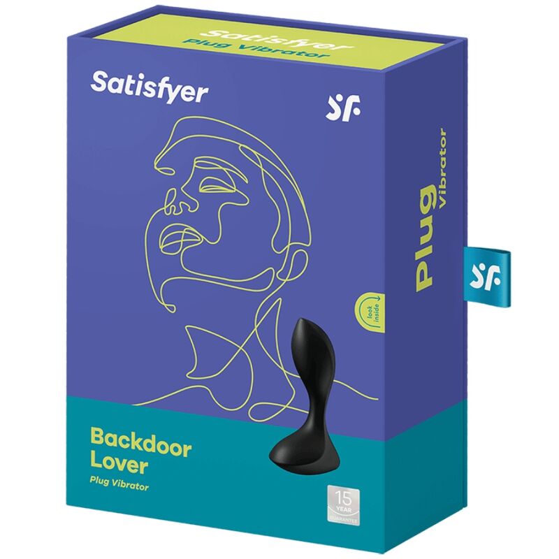 SATISFYER - BACKDOOR LOVER VIBRATING PLUG BLACK SATISFYER PLUGS