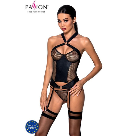 PASSION - AMANDA ECOLOGICAL LEATHER CORSET S/M PASSION WOMAN