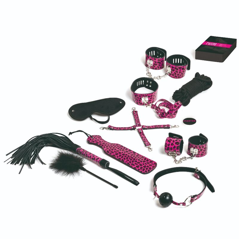 TEASE & PLEASE - SET 13 MAGENTA BONDAGE ACCESSORIES TEASE&PLEASE