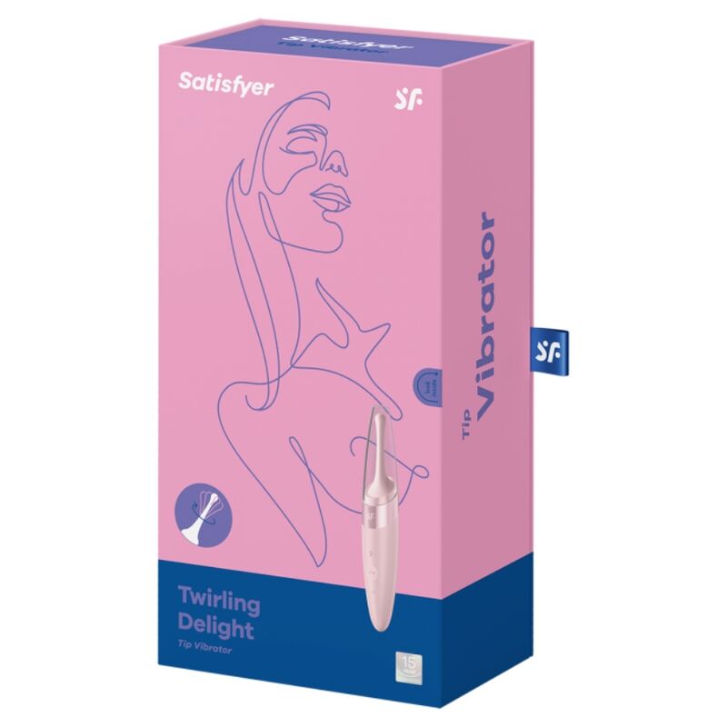 SATISFYER - TWIRLING DELIGHT CLIT TIP VIBRATOR PINK SATISFYER VIBRATOR