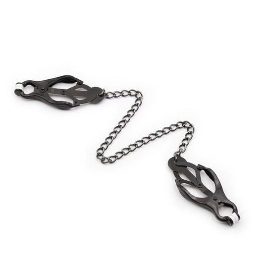 OHMAMA FETISH - JAPANESE NIPPLE Clamps WITH BLACK CHAIN OHMAMA FETISH