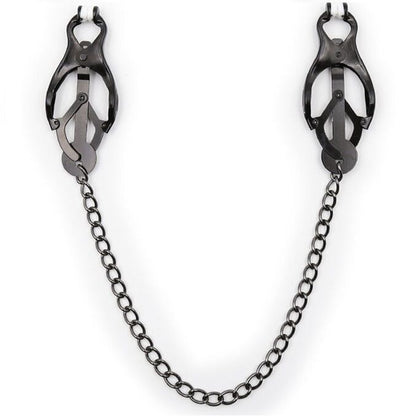OHMAMA FETISH - JAPANSE TEPELKLEMMEN MET ZWARTE KETTING
