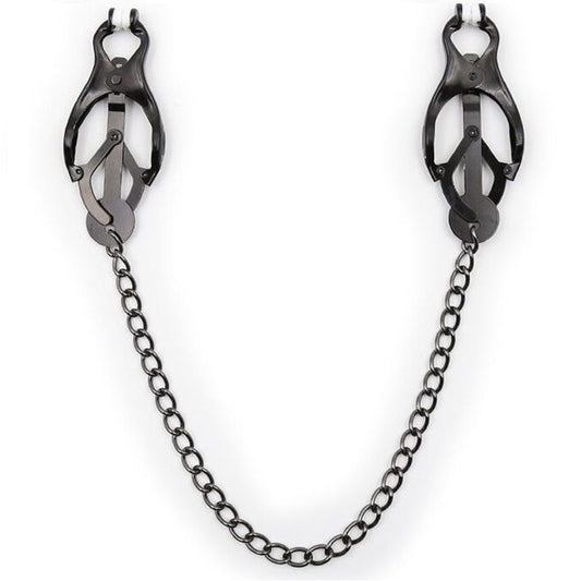 OHMAMA FETISH - JAPANSE TEPELKLEMMEN MET ZWARTE KETTING