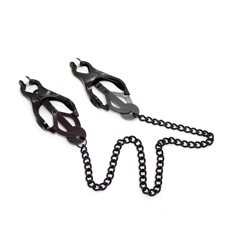 OHMAMA FETISH - JAPANESE NIPPLE Clamps WITH BLACK CHAIN OHMAMA FETISH