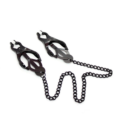 OHMAMA FETISH - JAPANESE NIPPLE Clamps WITH BLACK CHAIN OHMAMA FETISH