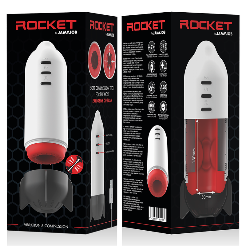 JAMYJOB - ROCKET MASTURBATOR SOFT COMPRESSION TECH AND VIBRATION JAMYJOB