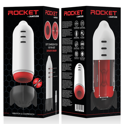 JAMYJOB - ROCKET MASTURBATOR SOFT COMPRESSION TECH AND VIBRATION JAMYJOB