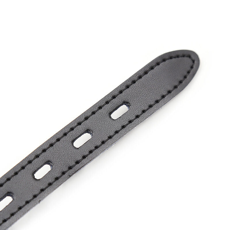 OHMAMA FETISH - SILICONE BALL GAG WITH LEATHER BELT (PADLOCK INCLUDED) - ToysByMonk