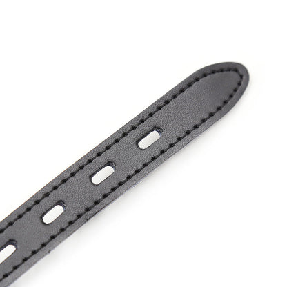 OHMAMA FETISH - SILICONE BALL GAG WITH LEATHER BELT (PADLOCK INCLUDED) - ToysByMonk