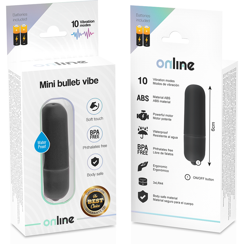 ONLINE - MINI BULLET VIBE BLACK ONLINE
