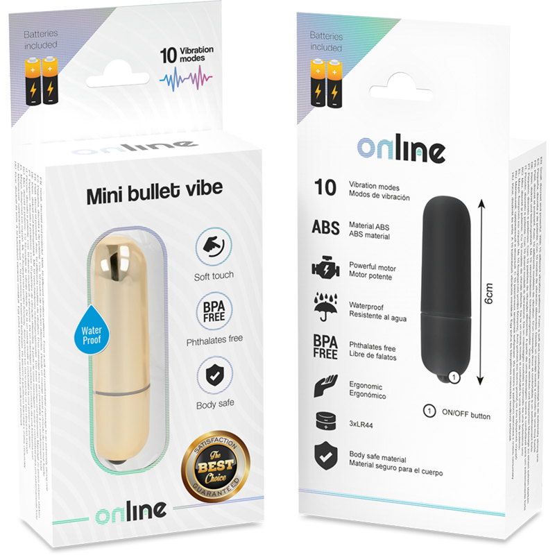 ONLINE - MINI BULLET VIBE GOLDEN ONLINE