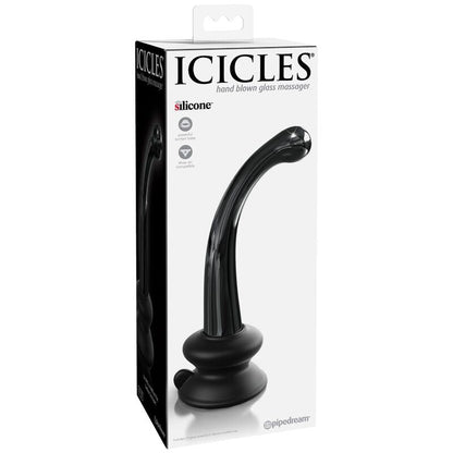 ICICLES - N. 87 GLASS DILDO WITH SUCTION CUP ICICLES