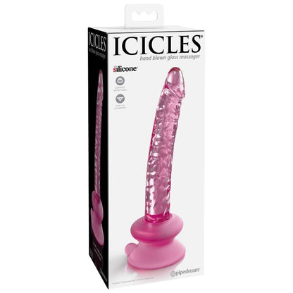 ICICLES - N. 86 GLASS DILDO WITH SUCTION CUP ICICLES