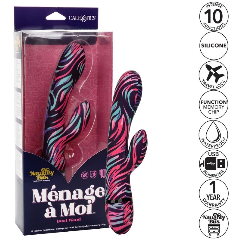 CALEXOTICS - MENAGE A MOI DUAL WAND VIBRATOR CALEXOTICS
