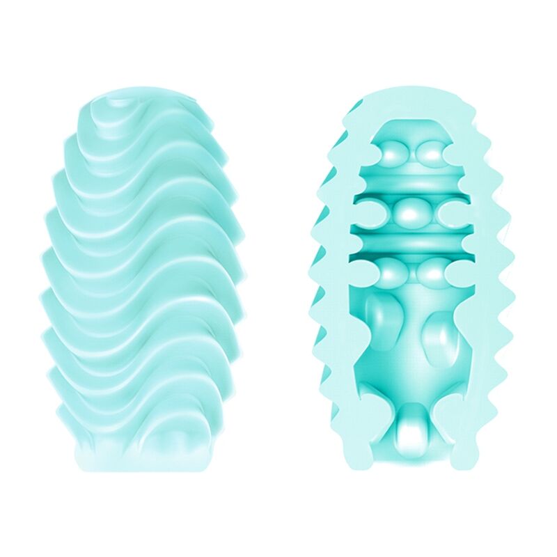 PRETTY LOVE - TURQUOISE DOUBLE SIDED MASTURBATOR EGG PRETTY LOVE MALE