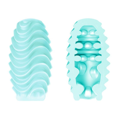 PRETTY LOVE - TURQUOISE DOUBLE SIDED MASTURBATOR EGG PRETTY LOVE MALE