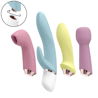 SATISFYER - MARVELOUS FOUR VIBRATOR & AIR PULSE SET SATISFYER VIBRATOR