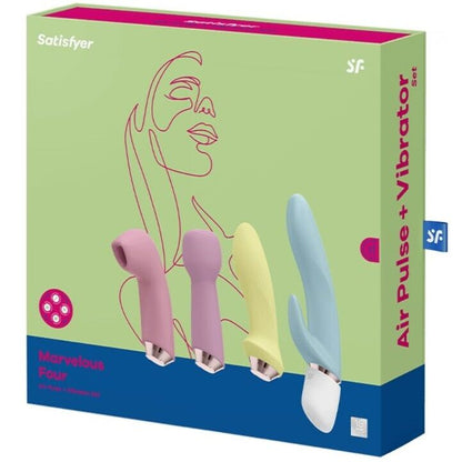 SATISFYER - MARVELOUS FOUR VIBRATOR & AIR PULSE SET SATISFYER VIBRATOR