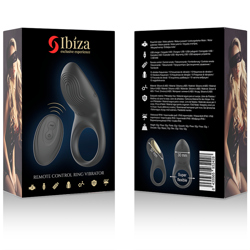 IBIZA - FULL CONTACT REMOTE CONTROL VIBRATING RING - ToysByMonk