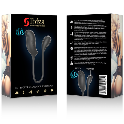 IBIZA - STIMULATOR WITH MAGIC CLITORIS SUCTIONER AND VIBRATION IBIZA TECHNOLOGY