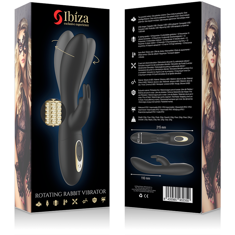 IBIZA - POWERFUL PEARLED ROTATOR WITH RABBIT IBIZA TECHNOLOGY