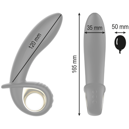 IBIZA - POWERFUL INFLATABLE ANAL/VAGINAL VIBRATOR REMOTE CONTROL - ToysByMonk